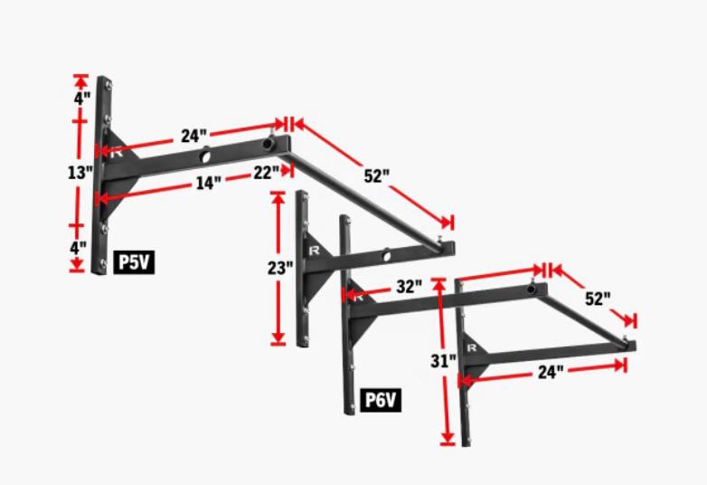 Rogue P-5V Garage Pull-Up System Barra para dominadas – Iron
