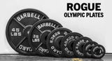 Rogue Black Olympic Plate - Discos Olímpicos Metálicos