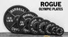 Rogue Black Olympic Plate - Discos Metalicos