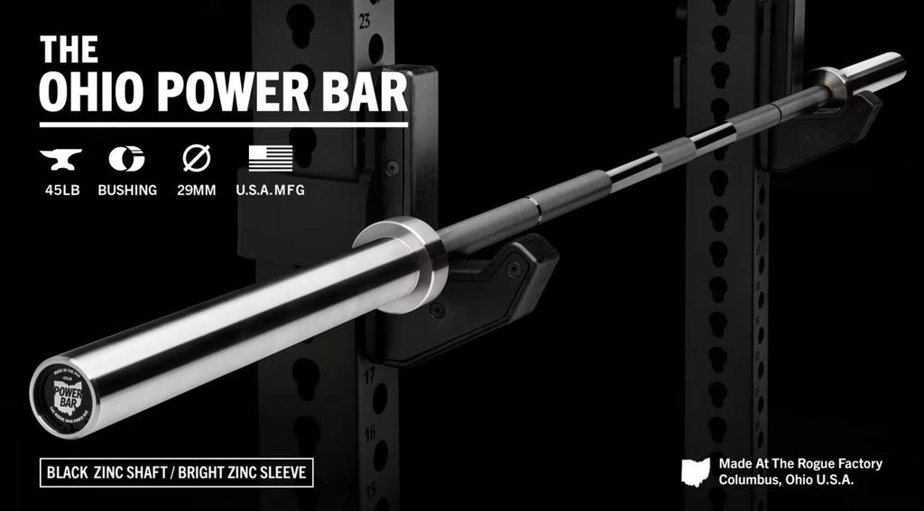 Rogue 45LB Ohio Power Bar -  Barra de entrenamiento Powerlifting