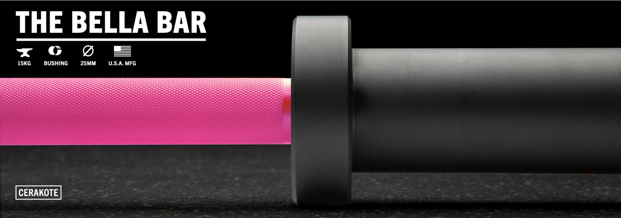 Rogue Bella Bar Cerakote Barra olimpica 15kg Iron Equipment Equipo para CrossFit
